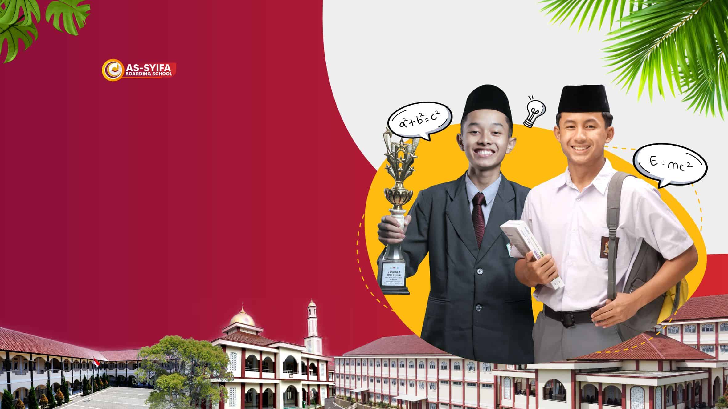 Santri MTs As-Syifa dalam lingkungan sekolah